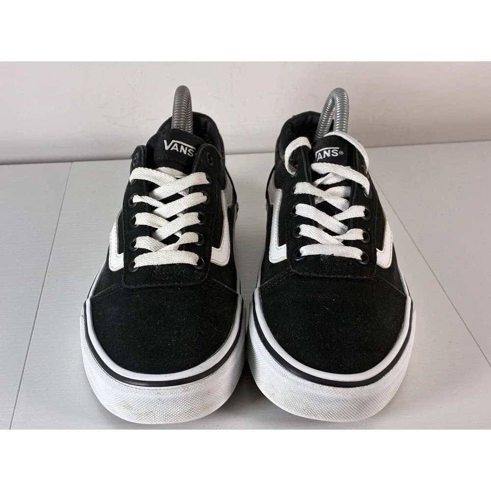 Women's Vans Ward Canvas Sneakers - Black & White - 8.5 -